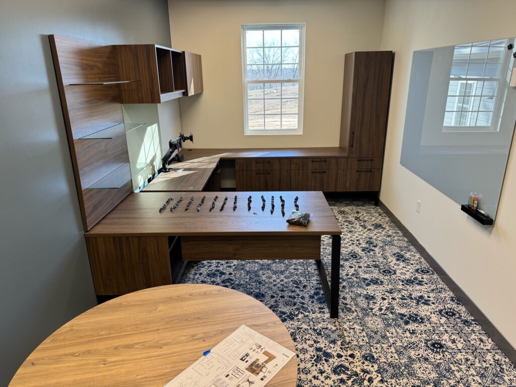 Pre-occupancy furniture installation in Missouri facility