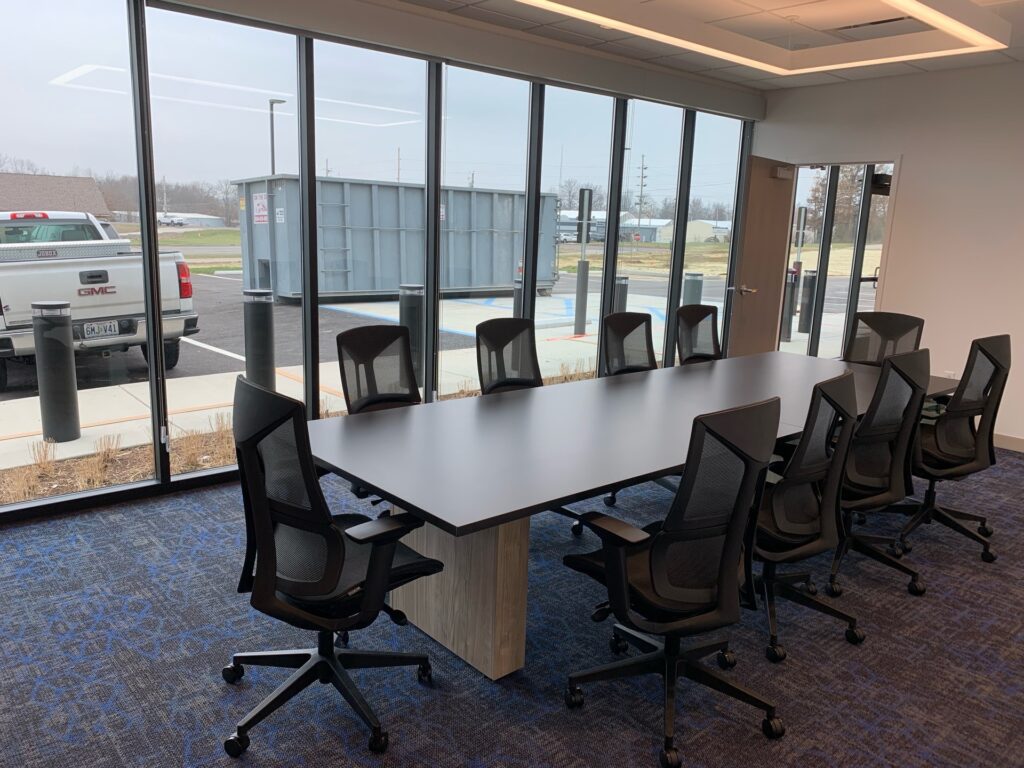 Completed office installation inside Lincoln County emergency services facility