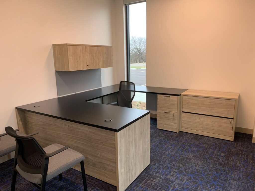 Three way desk