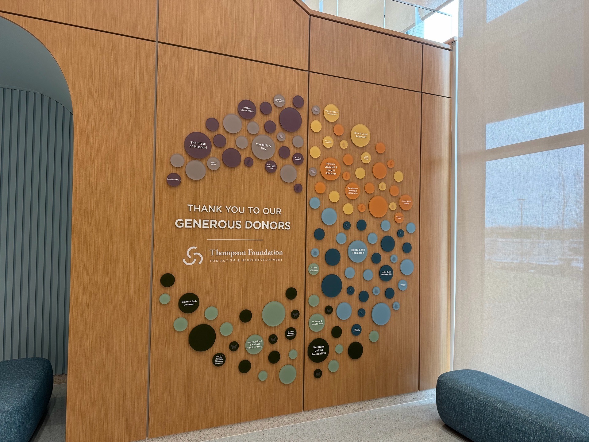 donor wall installation