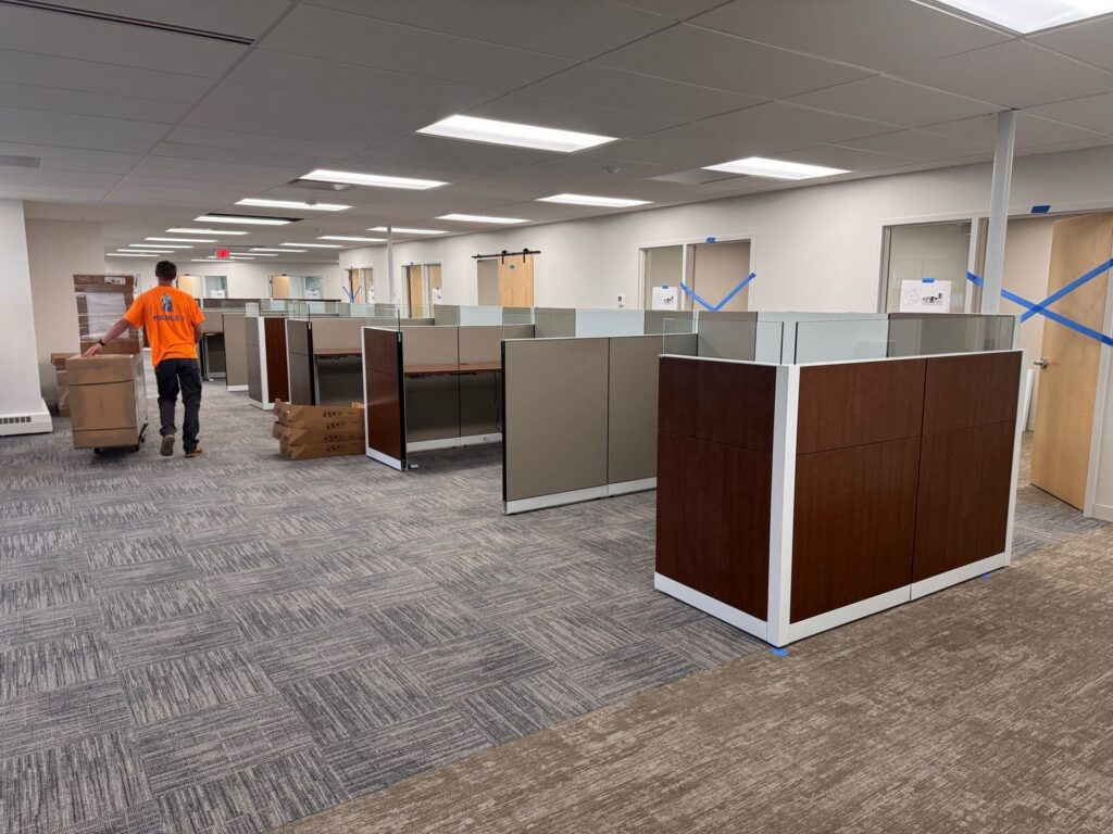 Decommissioning of office cubicles