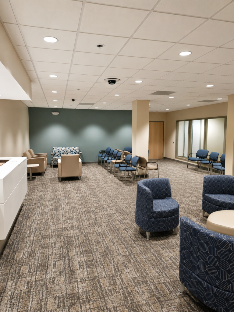Healthcare clinic waiting room furniture