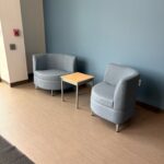 healthcare lobby furniture install