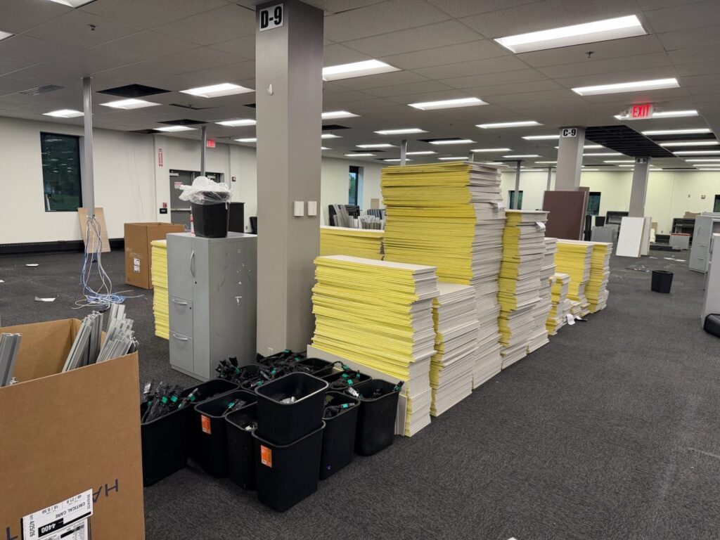 Office furniture decommissioning project